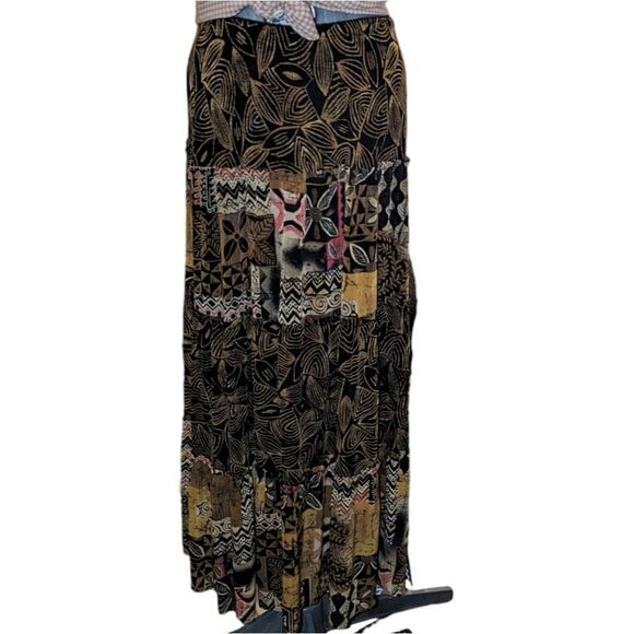 Vintage Softwear by Mark Singer abstract boho print skirt - Picture 4 of 9